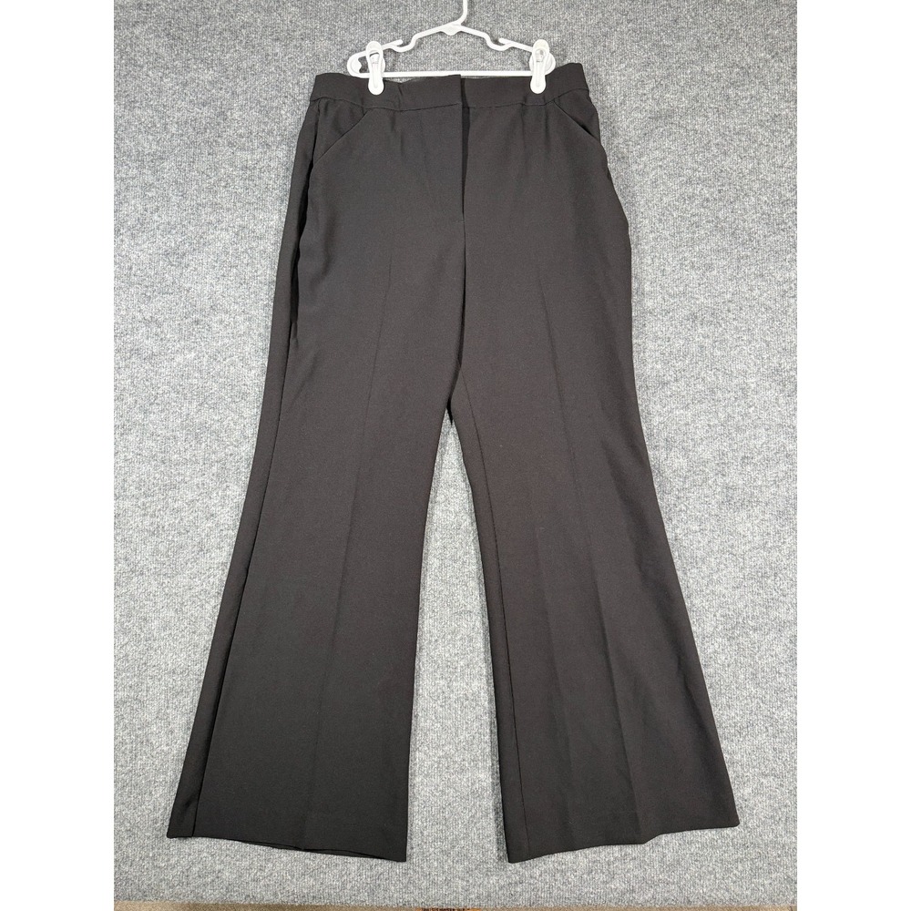 Express Editor Flare Dress Pants Womens 10S Black Studio Stretch High Rise NWT